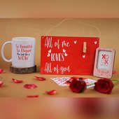 Valentine Mug With Photo Frame N Greetings Card