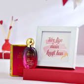 Valentine Photo Frame And Perfume