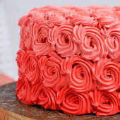 Order Pink Ombre Valentines Cake Online
