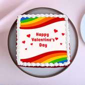 Valentine Red Velvet Pride Poster Cake
