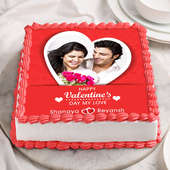 Love my Valentine Photo cake