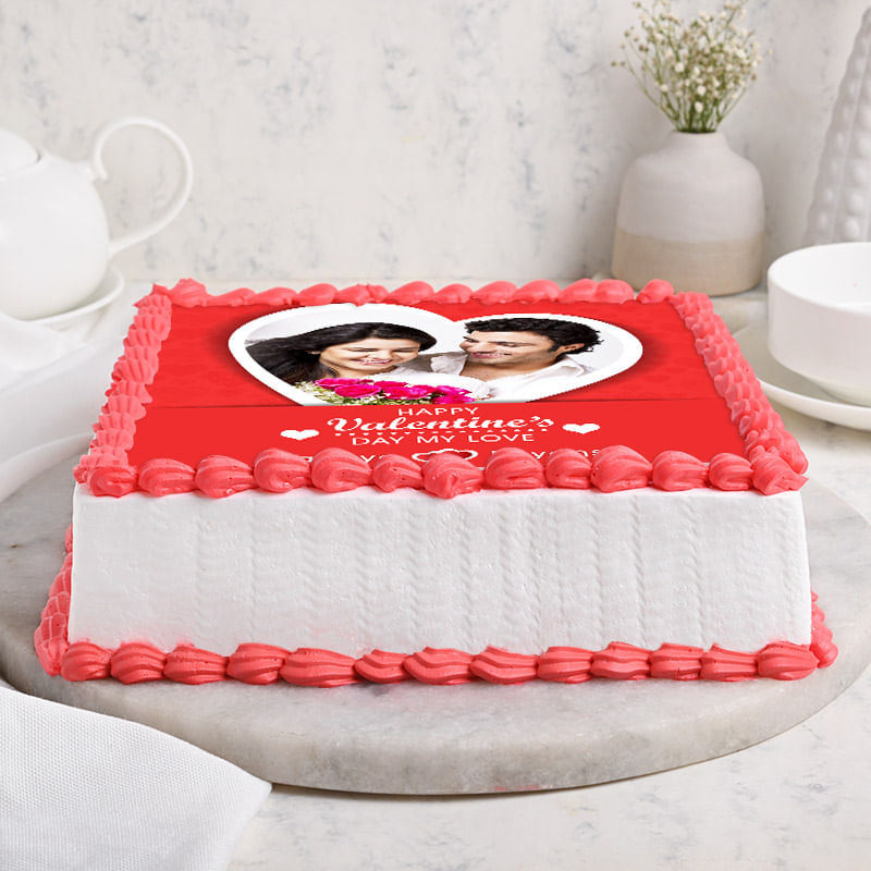 Couples Photo Cake