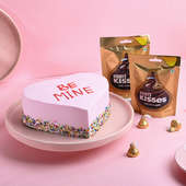 Valentines Chocolate Heart Cake N Hersheys