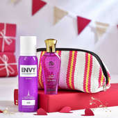Valentines Day Perfumes And Pouch Hamper