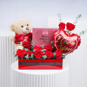 Valentines Love N Roses Hamper