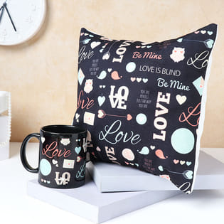 Love Theme Cushion n Mug Combo