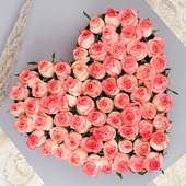 Valentines Pink Blossoms Flower Online