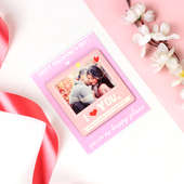 Valentines Pink Coaster Card