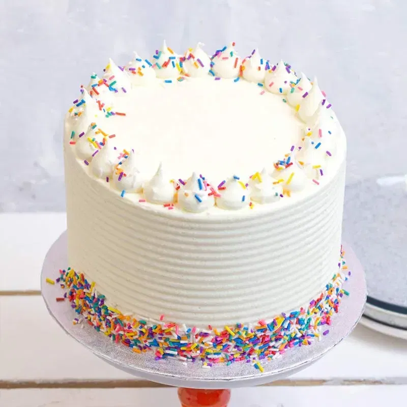 Sprinkled Vanilla Cake