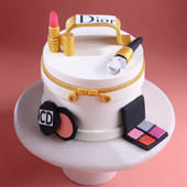 Vanity Bag Makeup Theme Cake