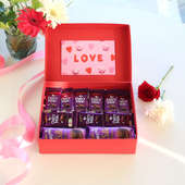 Box of Love With Greeting Card N Chocolates