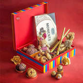Buy VDay Gourmet Cookies Chocolates with Teddy n Candles