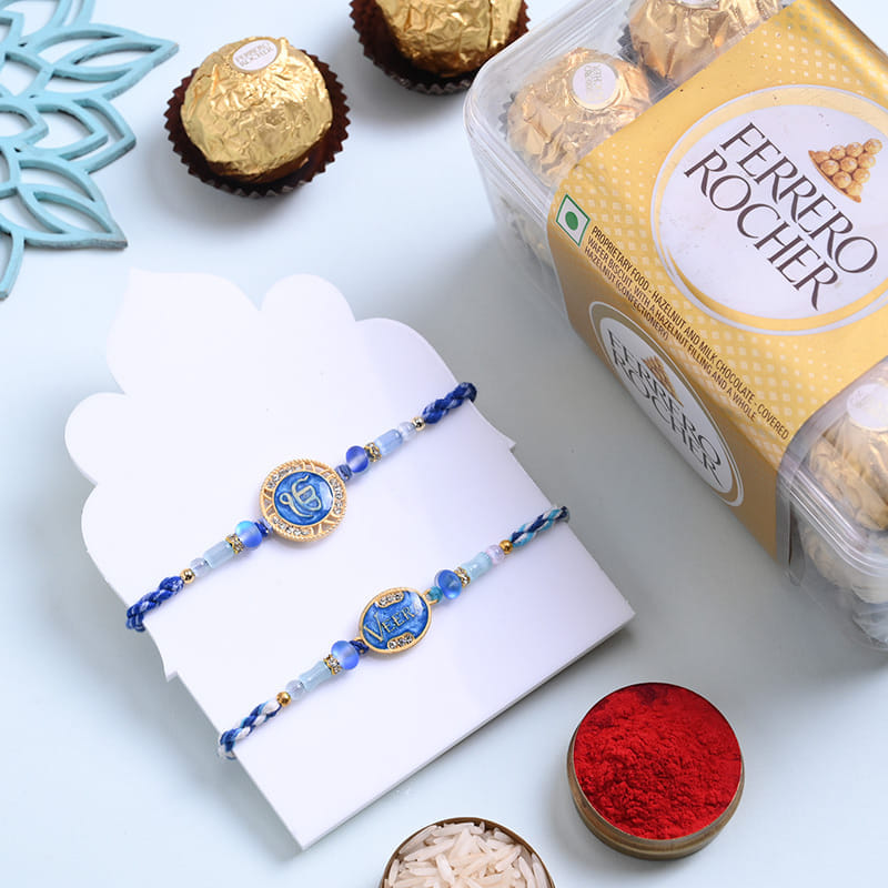 Veera N Ek Onkar Rakhi Duo With Ferrero Rocher