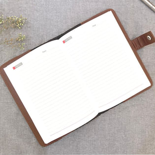 Vegan Leather Detachable Undated Diary