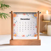 Vertical Flip Table Top Calendar