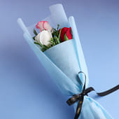 Vibrant 6 Mixed Roses Bouquet