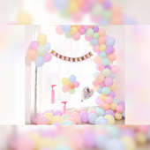 Vibrant Baby Shower Balloon Decor