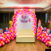 Vibrant Balloon Decor For Baby Shower
