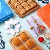 Vibrant Bhai Bhabhi Rakhis With Kid Rakhi N Sweets