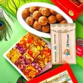 Vibrant Bhaiya Bhabhi Rakhi Set