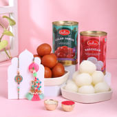 Vibrant Bhaiya Bhabhi Rakhis With Sweet Treats