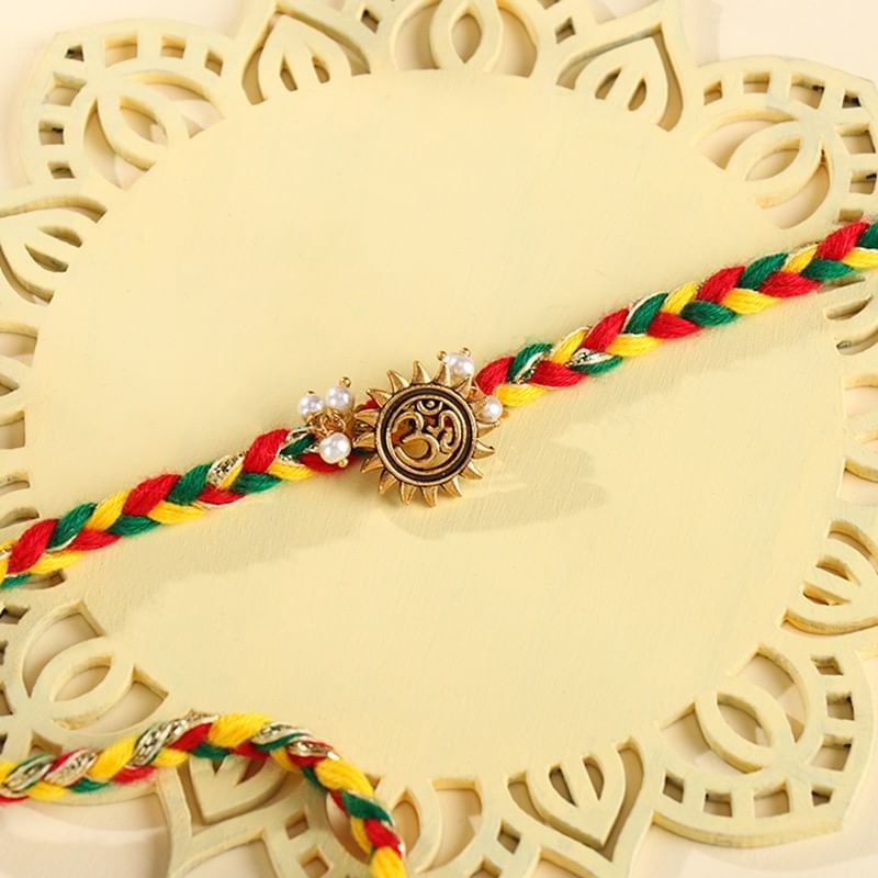 Vibrant Braided Om Rakhi