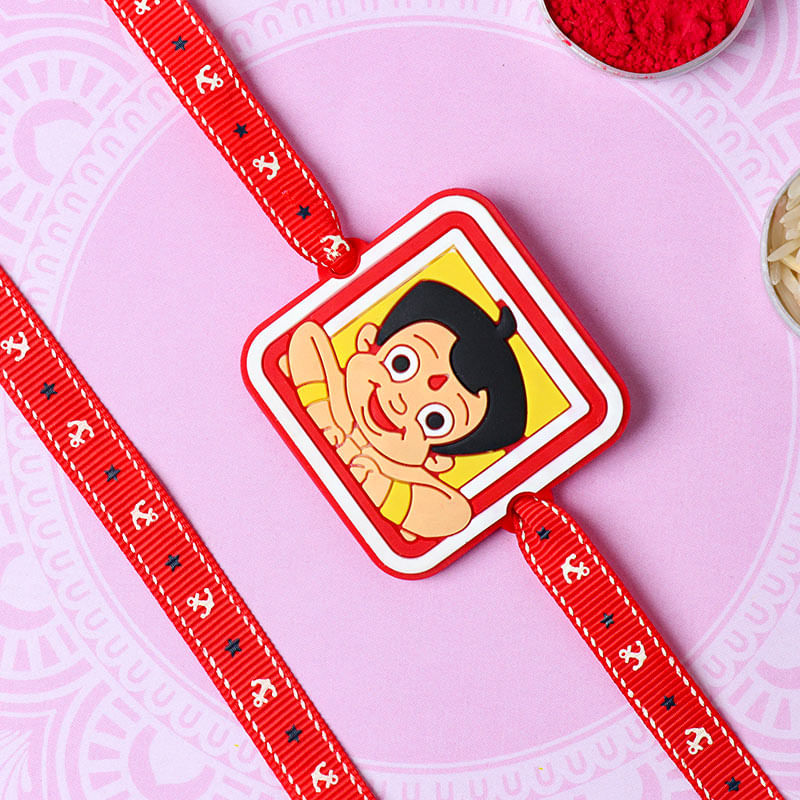 Chota Bheem Rakhi on Baby Hand