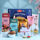 Vibrant Family Rakhis N Gourmet Treats Hamper