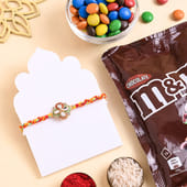 Vibrant Floral Rakhi With Choco Treat