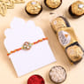 Vibrant Floral Rakhi With Ferrero Rocher