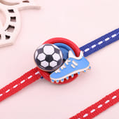 Vibrant Football Charm Rakhi