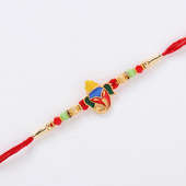 Front View Vibrant Ganesha idol Rakhi