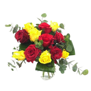 Vibrant Harmony A Bouquet Of Roses