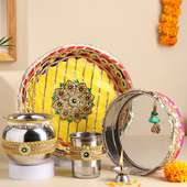 Vibrant Karwa Chauth Thali N Essentials