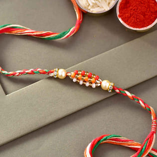 Vibrant Multistrand Beads Rakhi