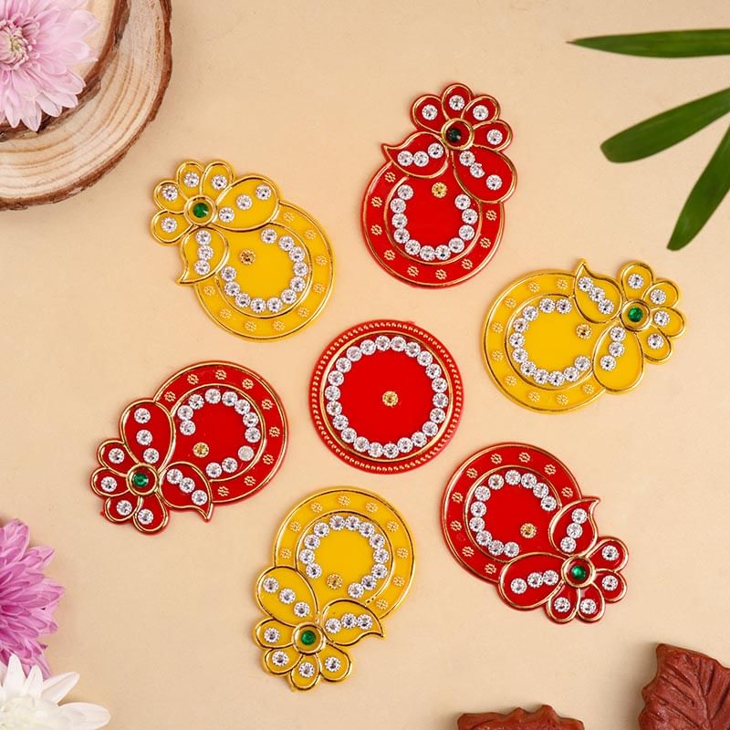 Vibrant N Embellished Festive Rangoli