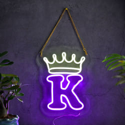 Vibrant Neon Alphabet Wall Decor