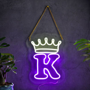 Vibrant Neon Alphabet Wall Decor