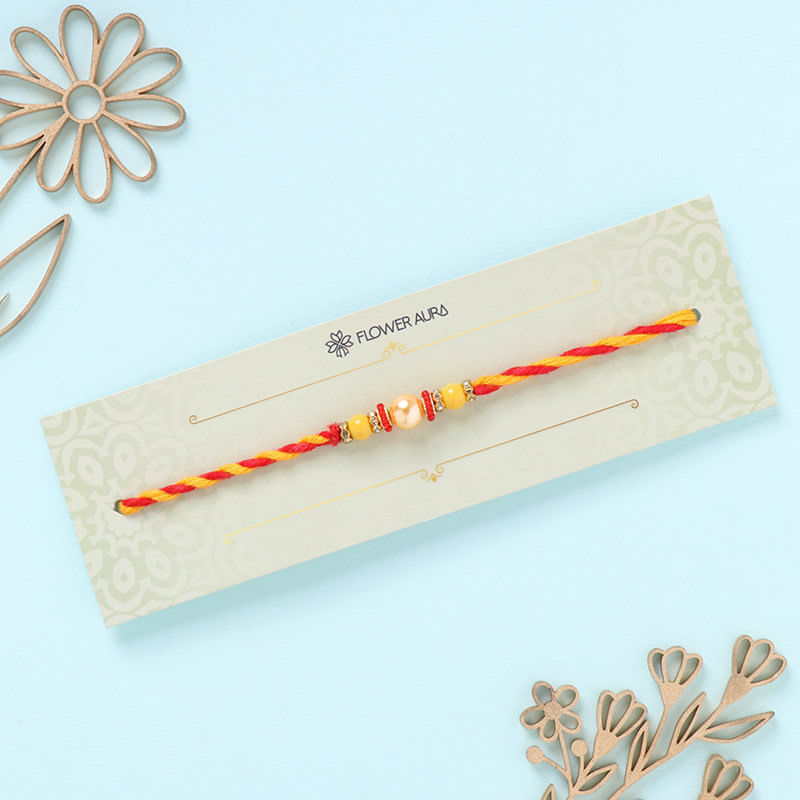 Single Vibrant Pearl Rakhi