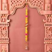 Vibrant Petals And Beads Toran for Navratri Gifts