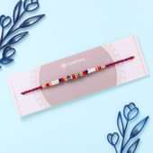 Vibrant Red And Blue Thread Mauli Rakhi