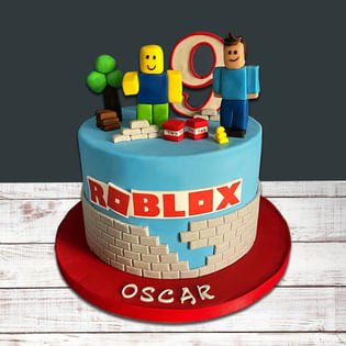 Vibrant Roblox Theme Cake