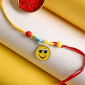 Send Quirky Rakhi for Kids - Vibrant Smiley Rakhi online
