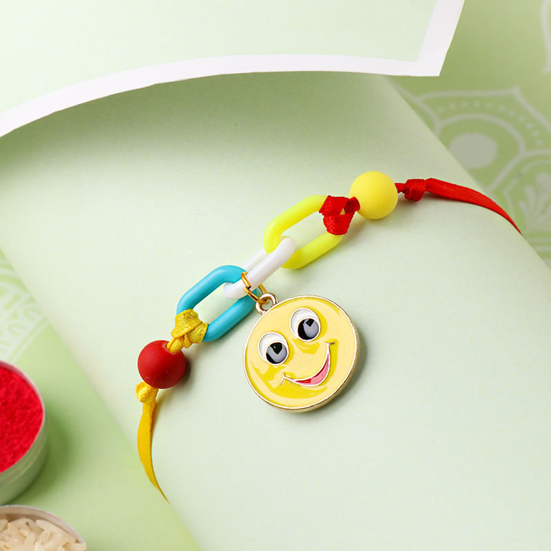 Vibrant Smiley Rakhi for Kids