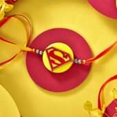 Vibrant Superman Kids Rakhi