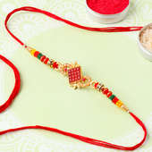 Vibrant Traditional Beads Rakhi