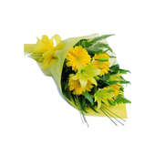 Vibrant Yellow Flower Bouquet