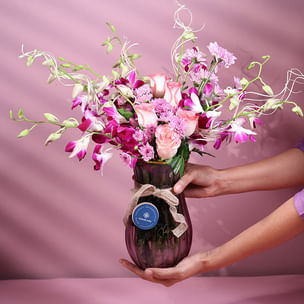 Violet Hues Of Blissful Blooms