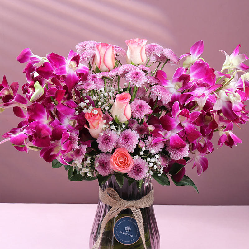 Violet Hues Of Blissful Blooms