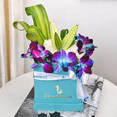 Buy Violet Orchid Magic Flower Bouquet Online